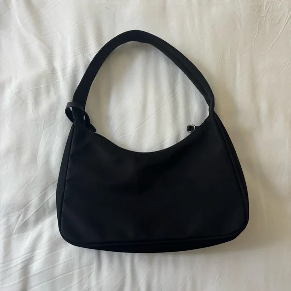 Nylon Black Shoulder Bag - Picture 2 of 4